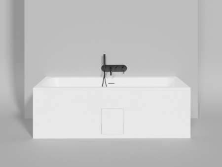 Ванна из литьевго мрамора Salini ORLANDA 103312GF 180х80 встраиваемая прямоугольная с ножками